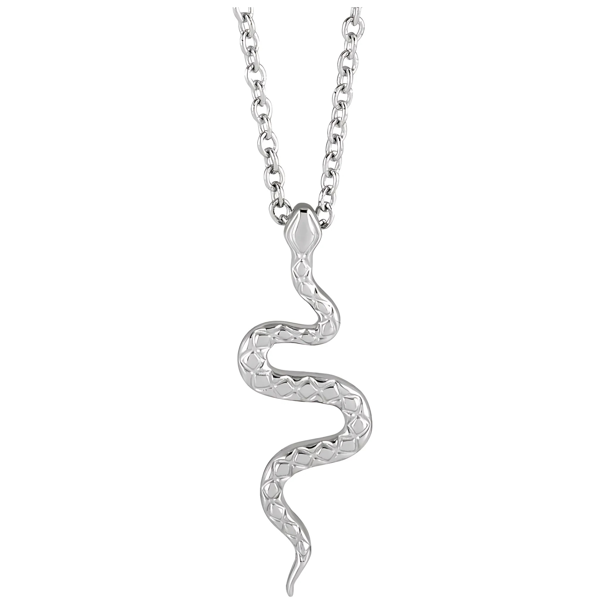 Snake Necklace Sterling Silver