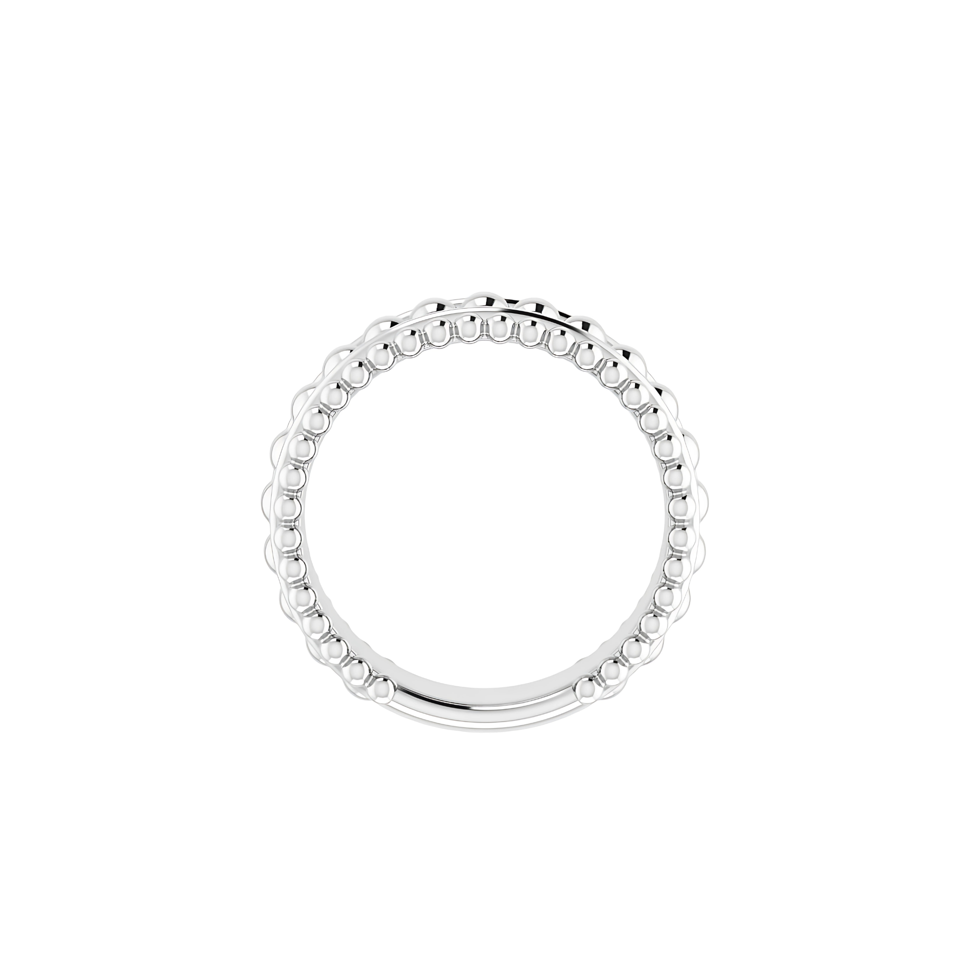 Beaded Ring Sterling Silver