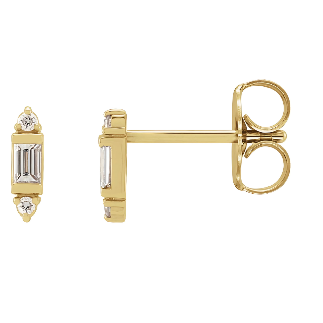 Diamond Gold Earring 14k Gold
