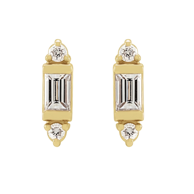 Diamond Gold Earring 14k Gold