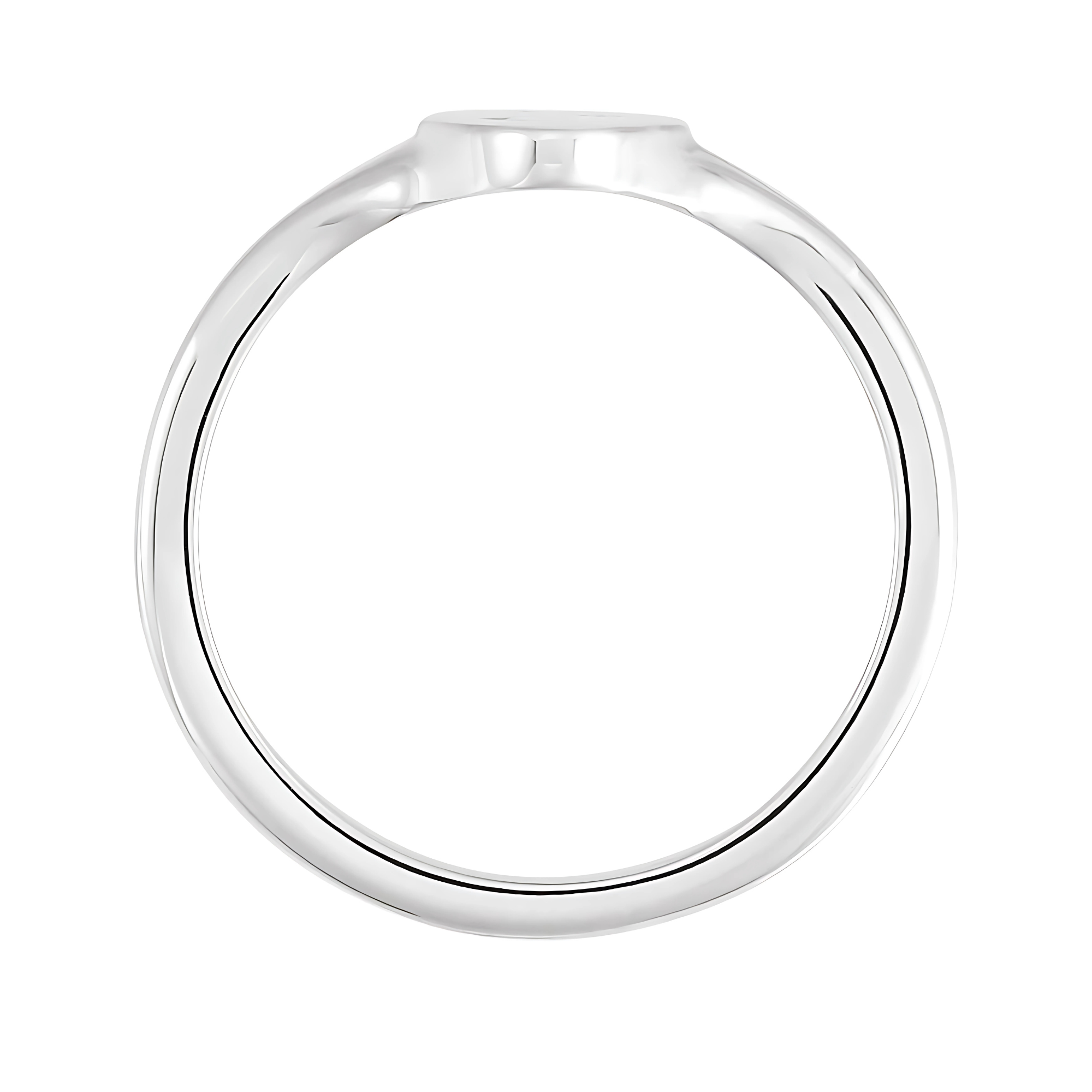 Sterling Silver Moon & Star Signet Ring Sterling Silver