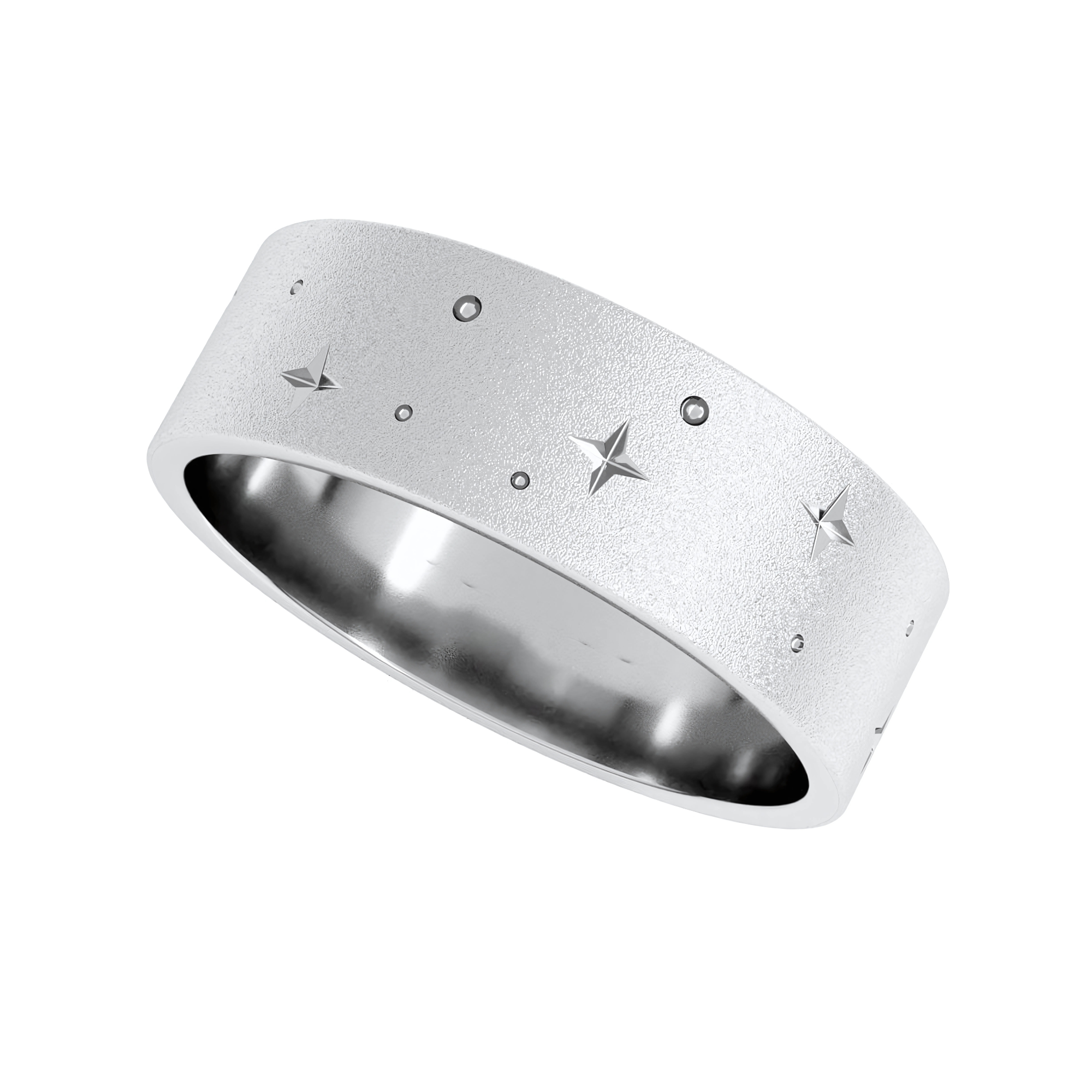 Star Band Sterling Silver