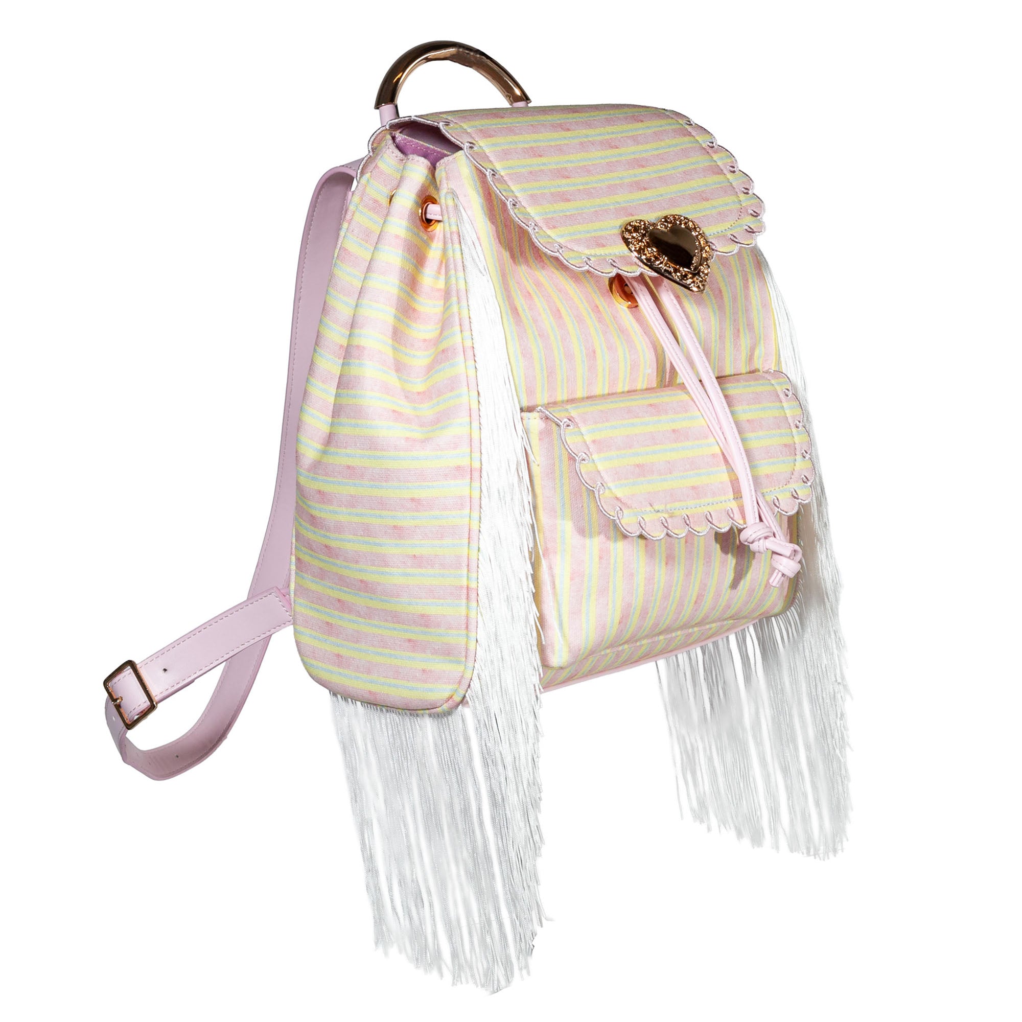 Seaside Sweetheart Backpack in Pastel Stripes