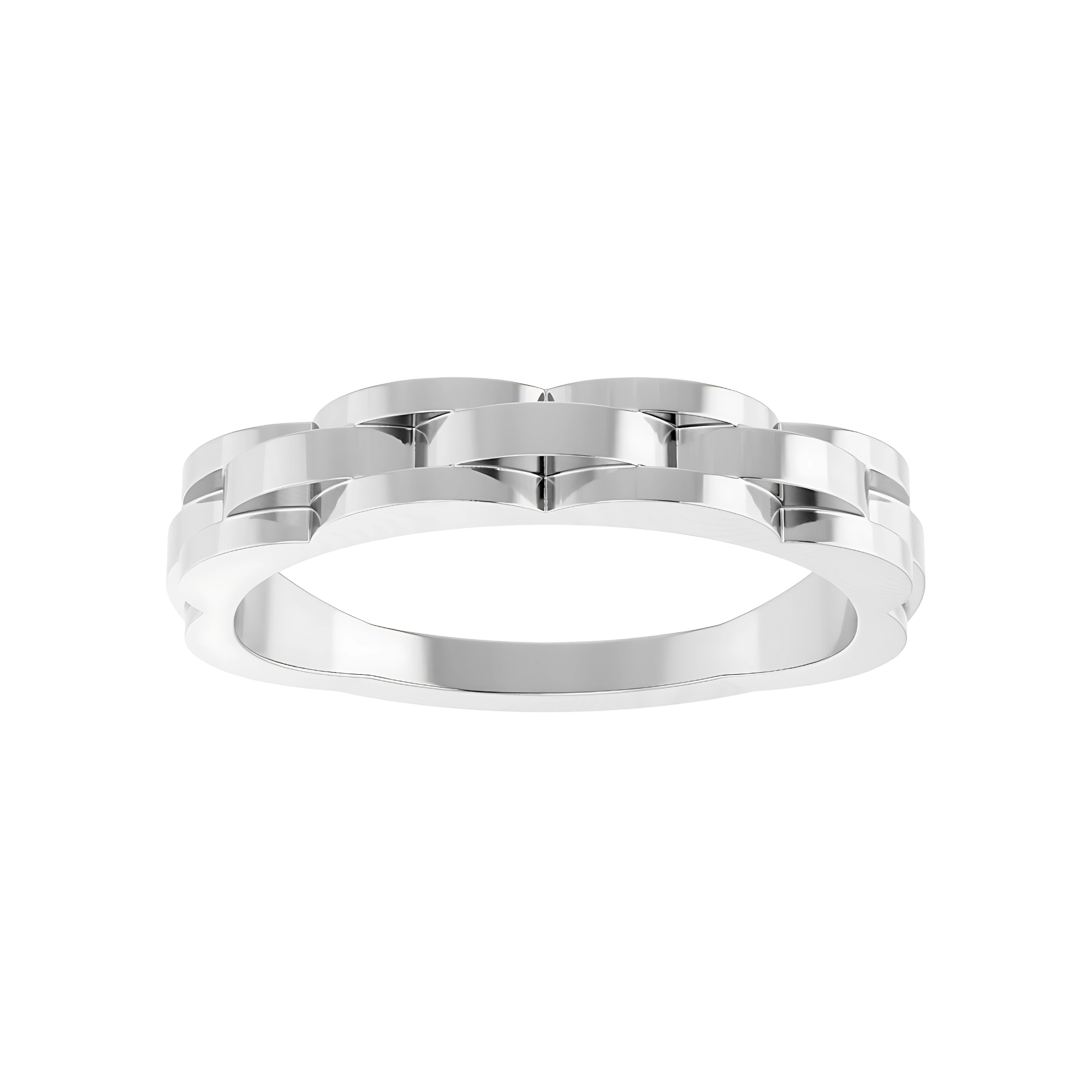 Chain Link Ring Sterling Silver