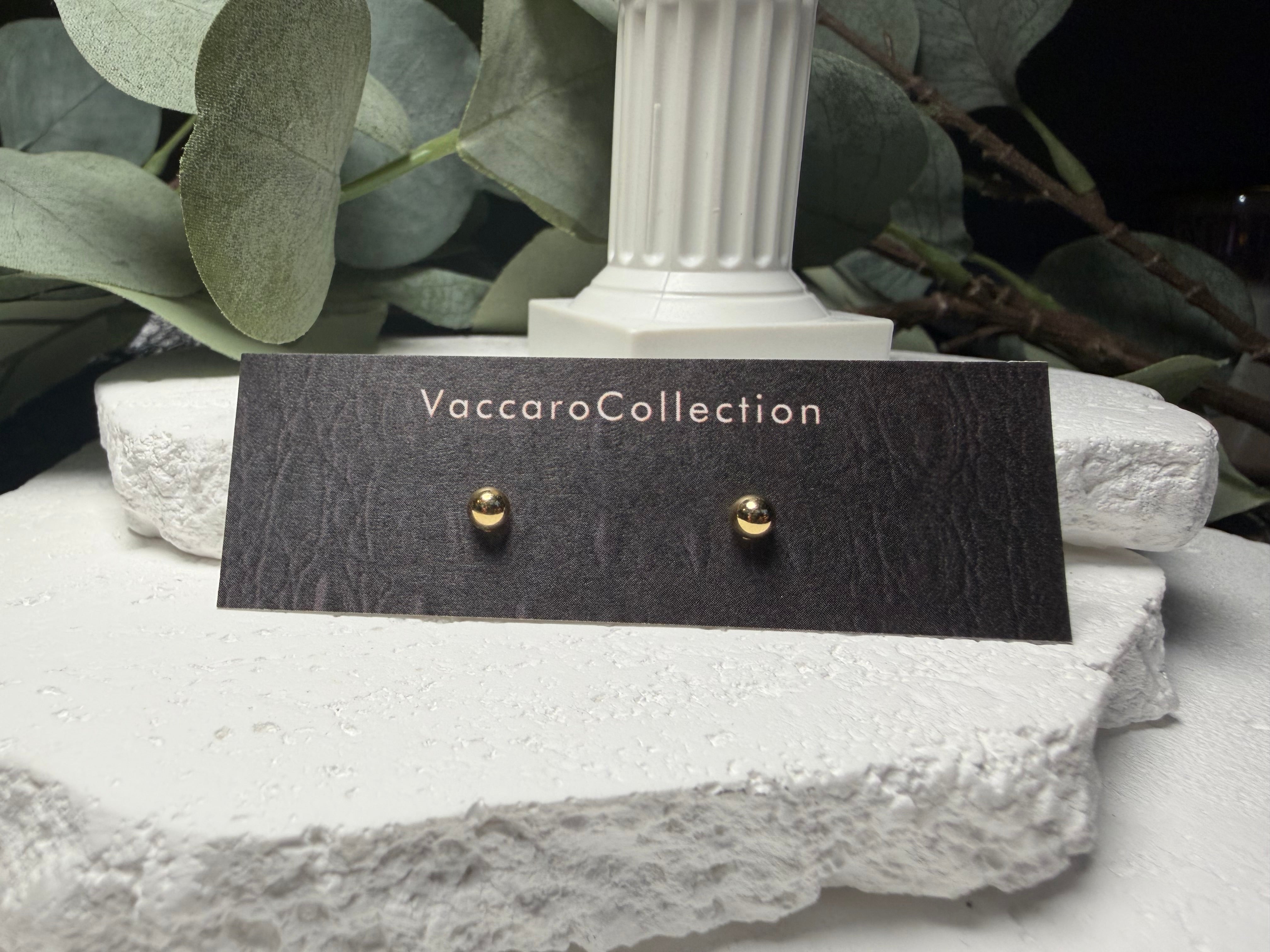 Simple Staple, Gold Over Sterling Silver Ball Stud Earrings