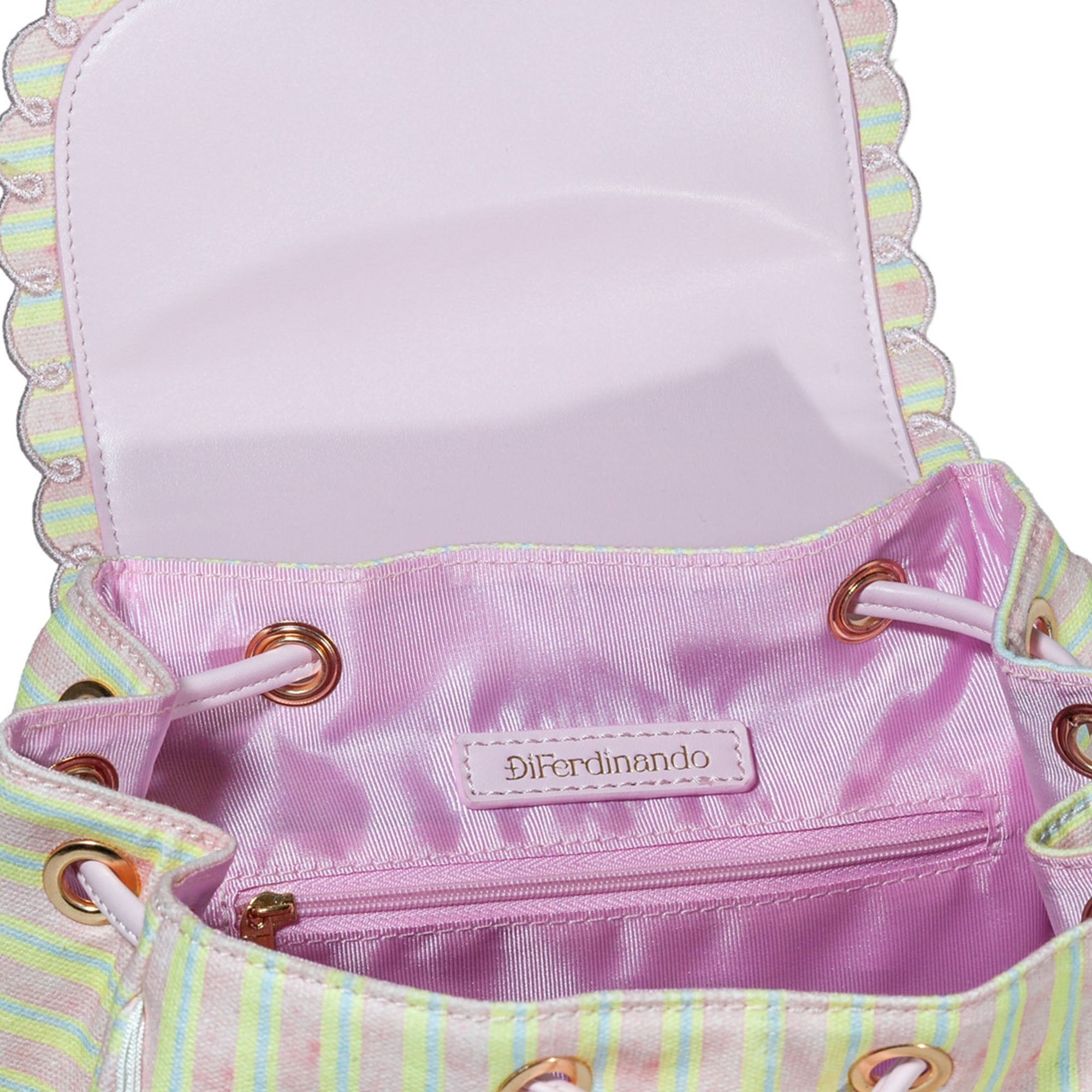 Seaside Sweetheart Backpack in Pastel Stripes
